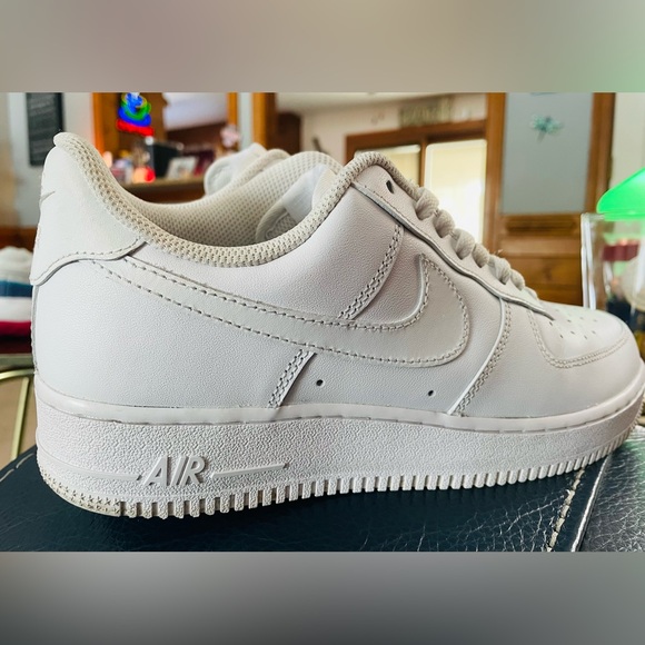 Nike Air Force 1 Low White Sneakers - Picture 3 of 10